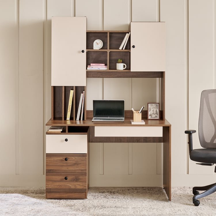 STUDY DESK WITH CABINETS